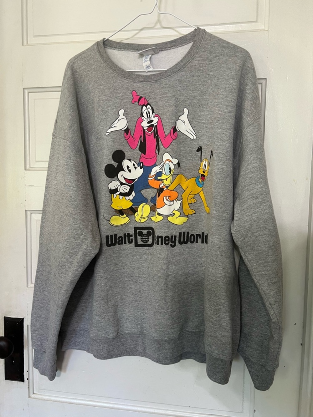 Walt Disney World, Mickey Mouse, goofy Donald Duck, Pluto, fun sweatshirt